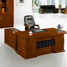 木皮班台 大班桌 中纤板办公桌木 皮班台办公桌