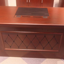 板材办公电脑台 中式组合高档家具 贴纸大班台定制