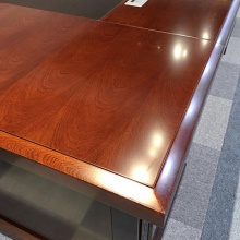 抗磨耐用原木胡桃色 中式老板办公大班桌