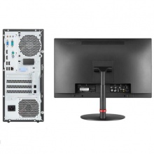 联想/Lenovo ThinkCentre M920t-D408 +ThinkVision TE24-10（23.8英寸） 台式计算机