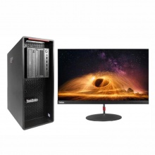 联想/Lenovo ThinkStation P330+ThinkVision P27q工作站 台式计算机