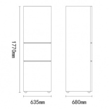 海尔/Haier BCD-325WDGB 电冰箱