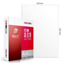 得力/deli 红柏 A4 70g 纯白 5包/箱 复印纸