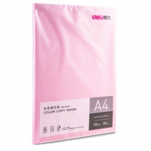 得力/deli 7757 A4 80g 浅红 5包/箱 复印纸