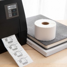 得力（deli）50*30mm三防热敏标签打印纸电子面单不干胶打印纸1000张*1卷12003